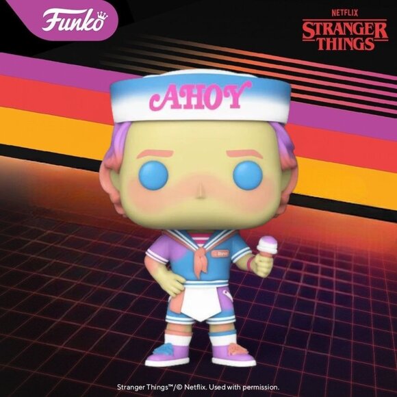 Funko POP! Netflix Stranger Things Scoops Ahoy Steve Figure #1545! - Picture 1 of 7
